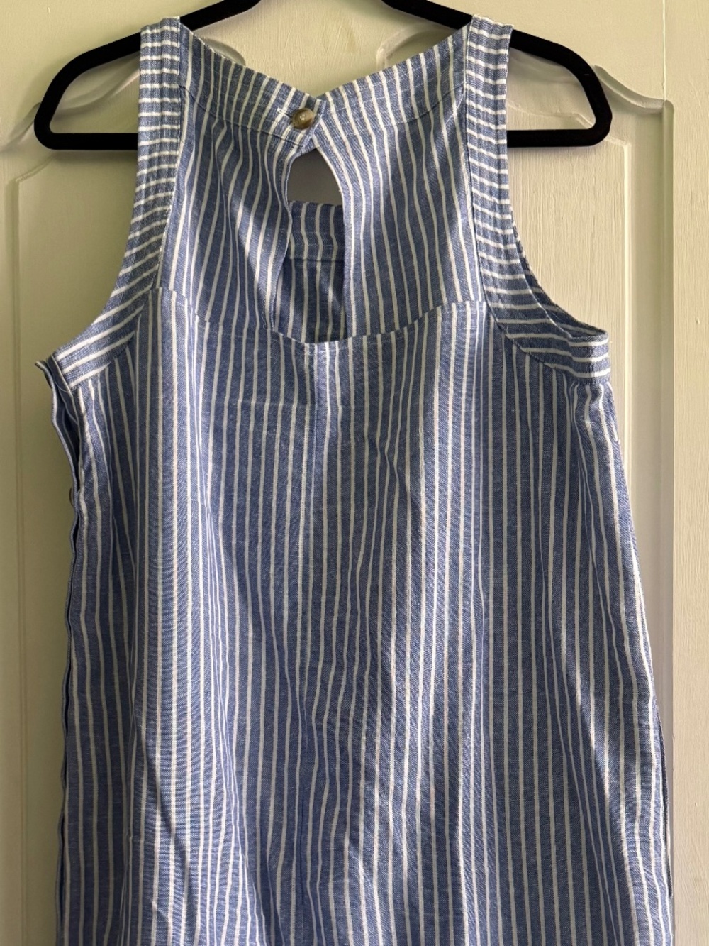 For Cynthia sleeveless linen-blend